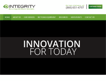 Tablet Screenshot of integrityrecycling.net